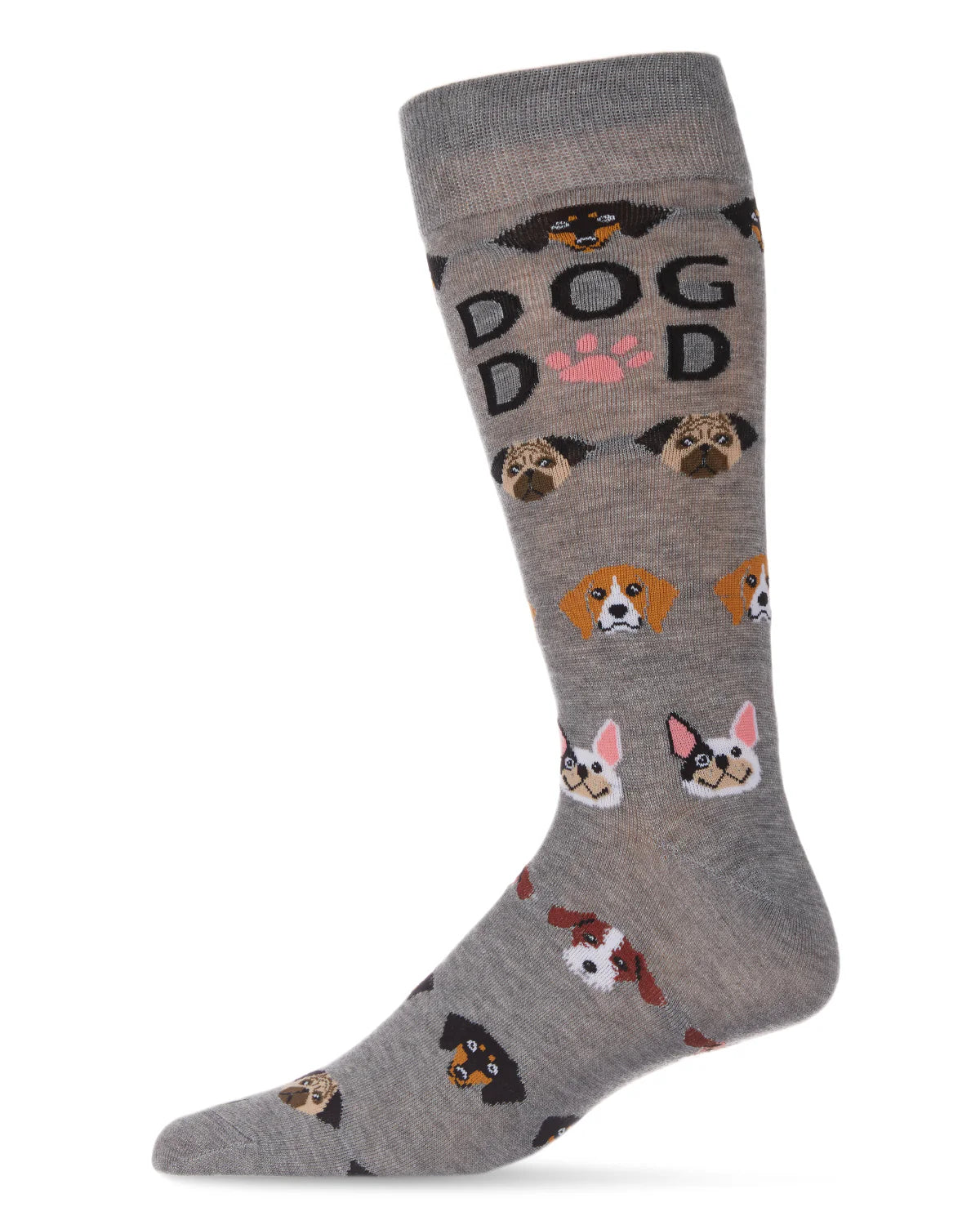 Men's Best Dog Dad Bamboo Blend Crew Sock