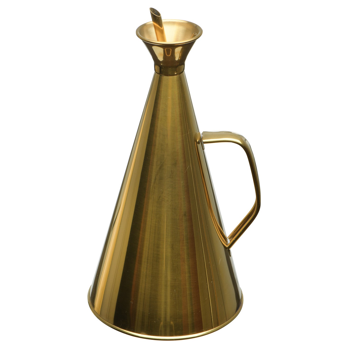 Stainless Steel Oil Cruet - Gold Finish