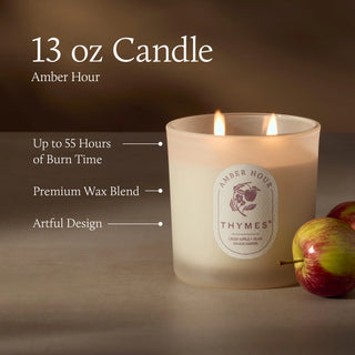 Thymes Amber Hour 2 Wick Candle 13 oz