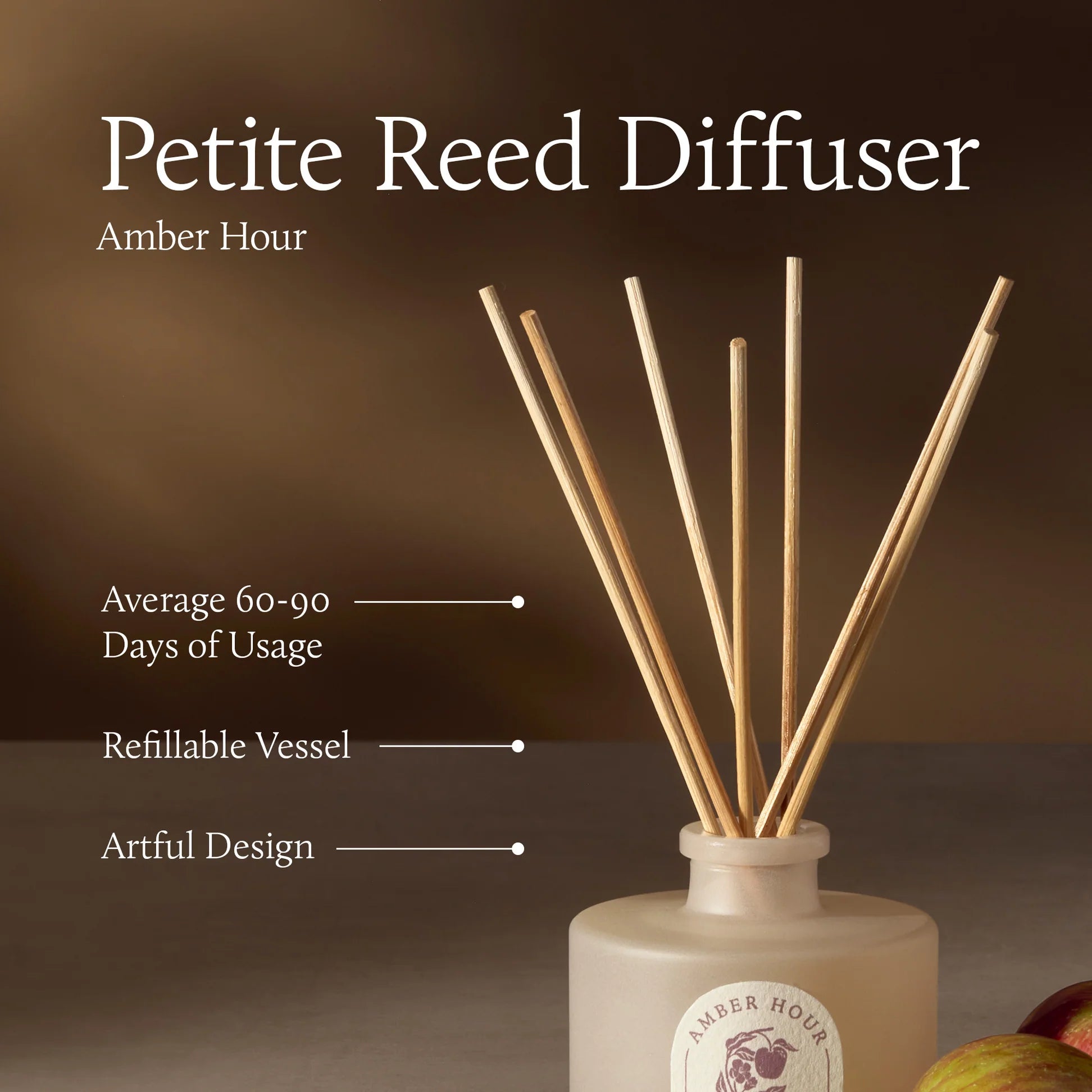 Thymes Amber Hour Petite Reed Diffuser