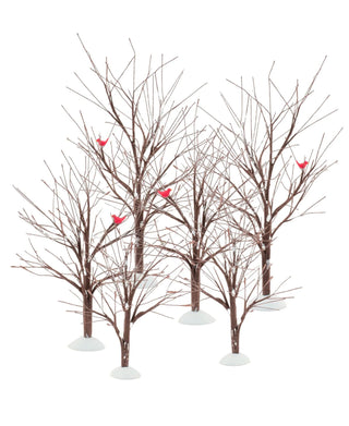 Department 56 Village Accessories Bare Branch Trees (set of 6)