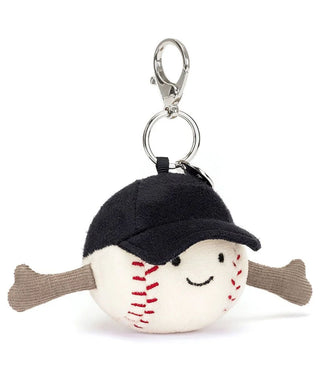 JellyCat Amuseable Sports Baseball Bag Charm