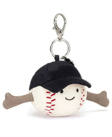 JellyCat Amuseable Sports Baseball Bag Charm