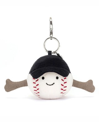 JellyCat Amuseable Sports Baseball Bag Charm