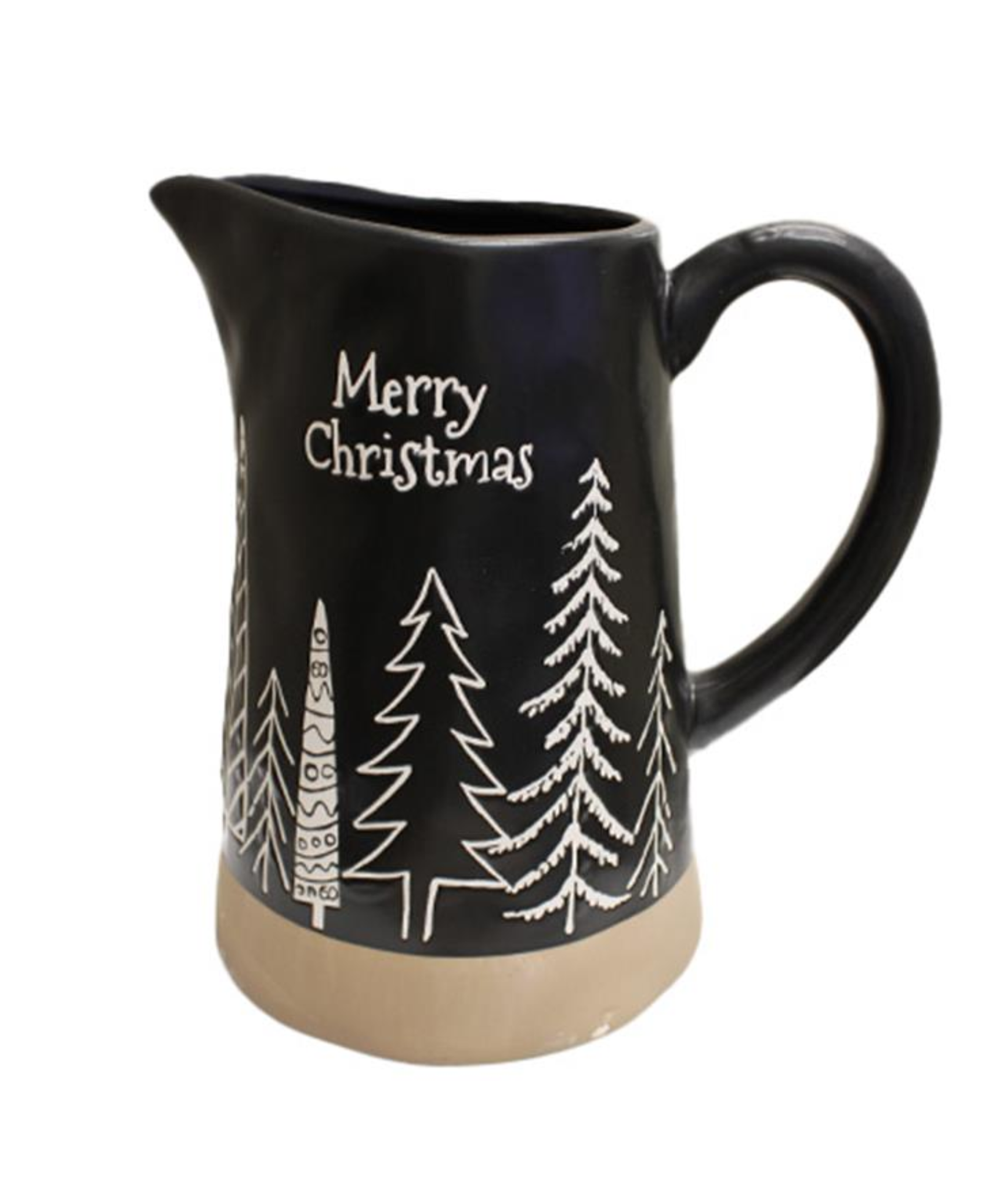 Koppers Black Christmas Pitcher