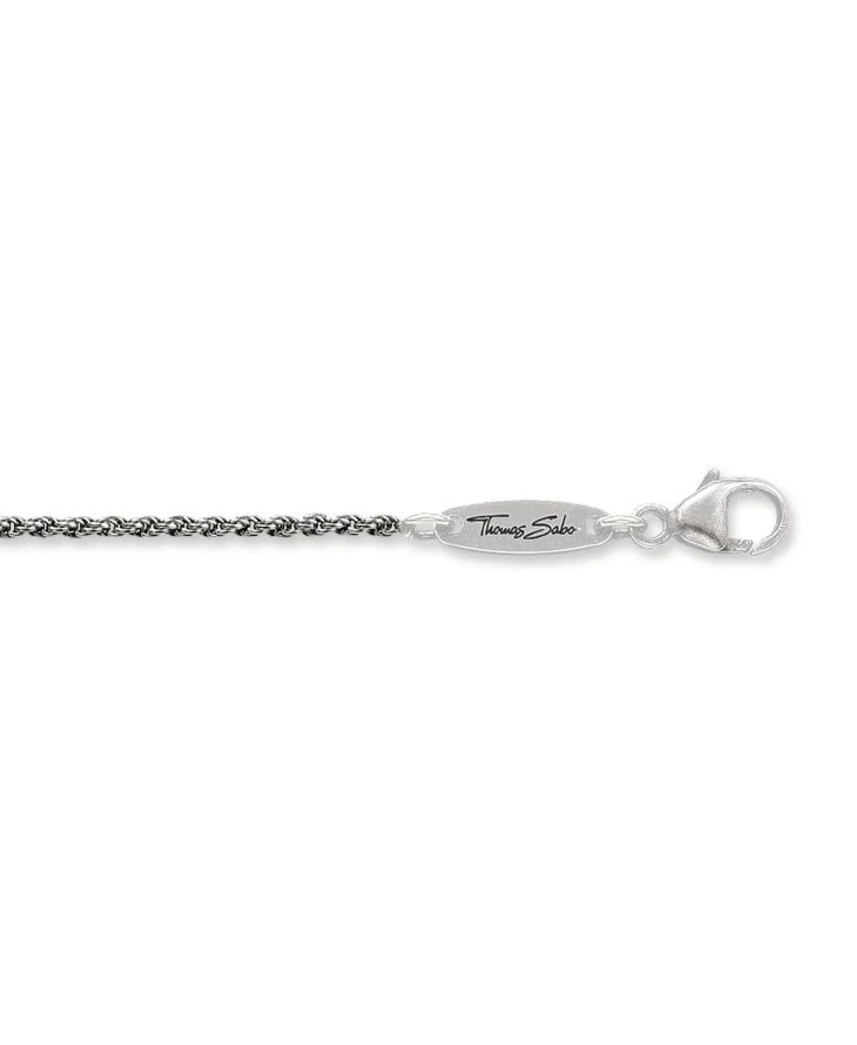Thomas Sabo Blackened Rope Chain Necklace