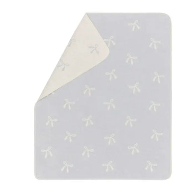 David Fussenegger Juwel Bows Allover Baby Blanket Light Blue 90x70 cm