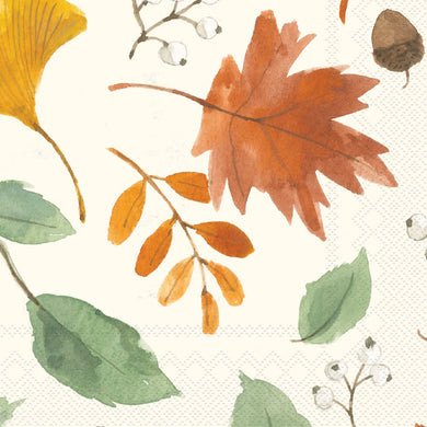 IHR Harvest Leaves Allover Cocktail Napkins