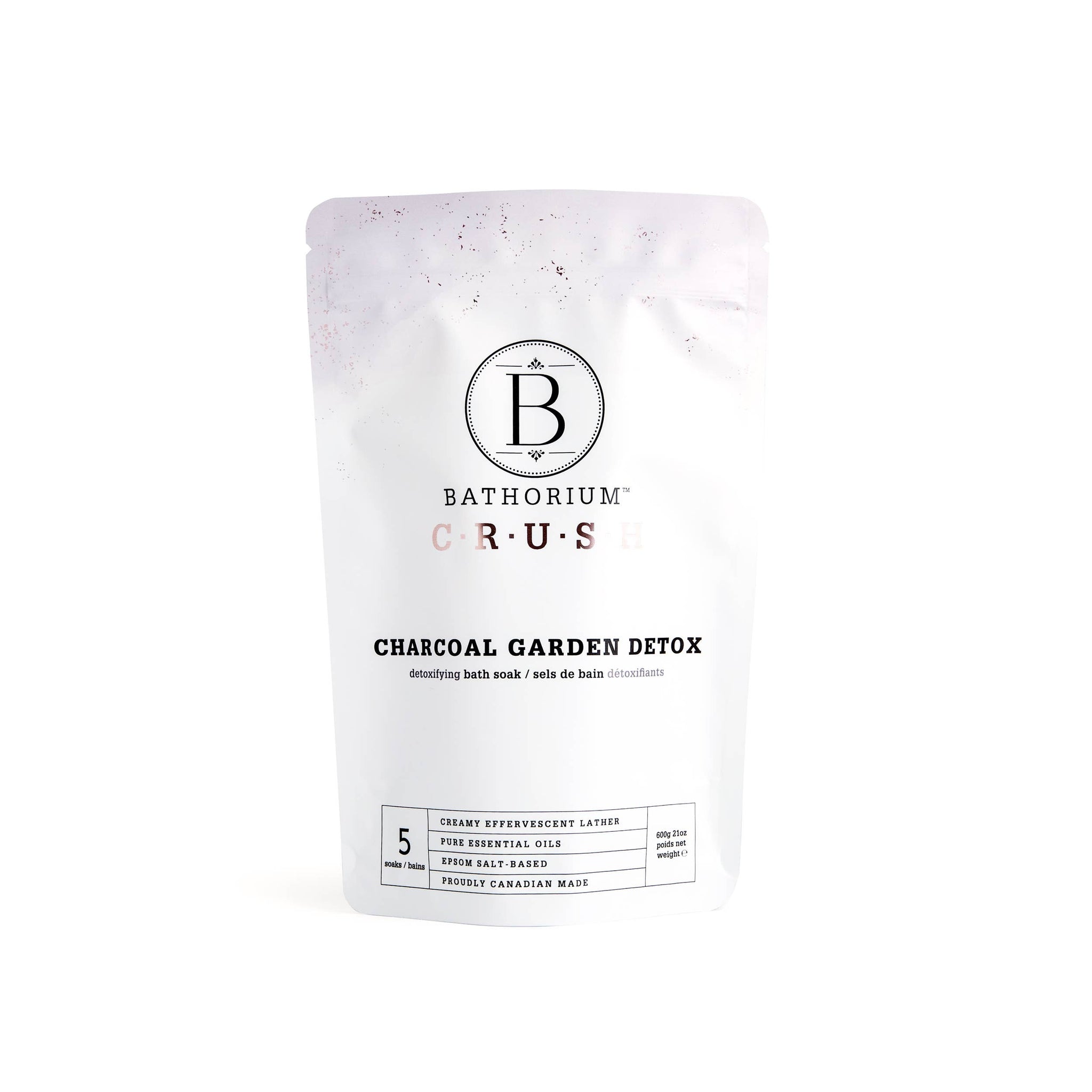 Bathorium Charcoal Garden Detox Crush Bath Soak 600g