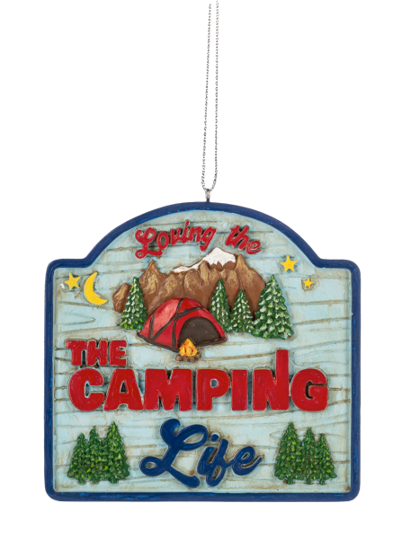 Camping Plaque Ornaments
