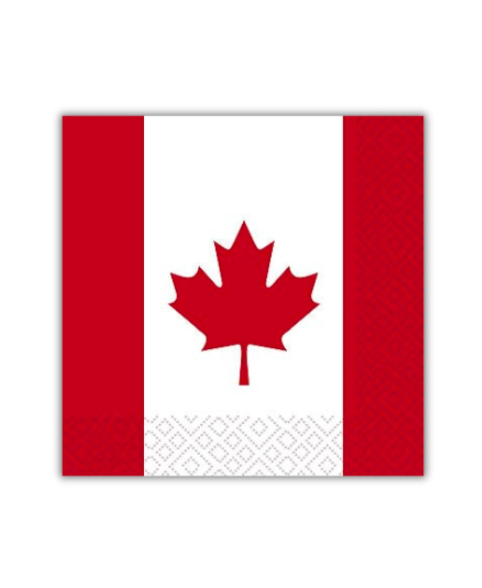 Old Country Design Canada Flag Luncheon Napkin