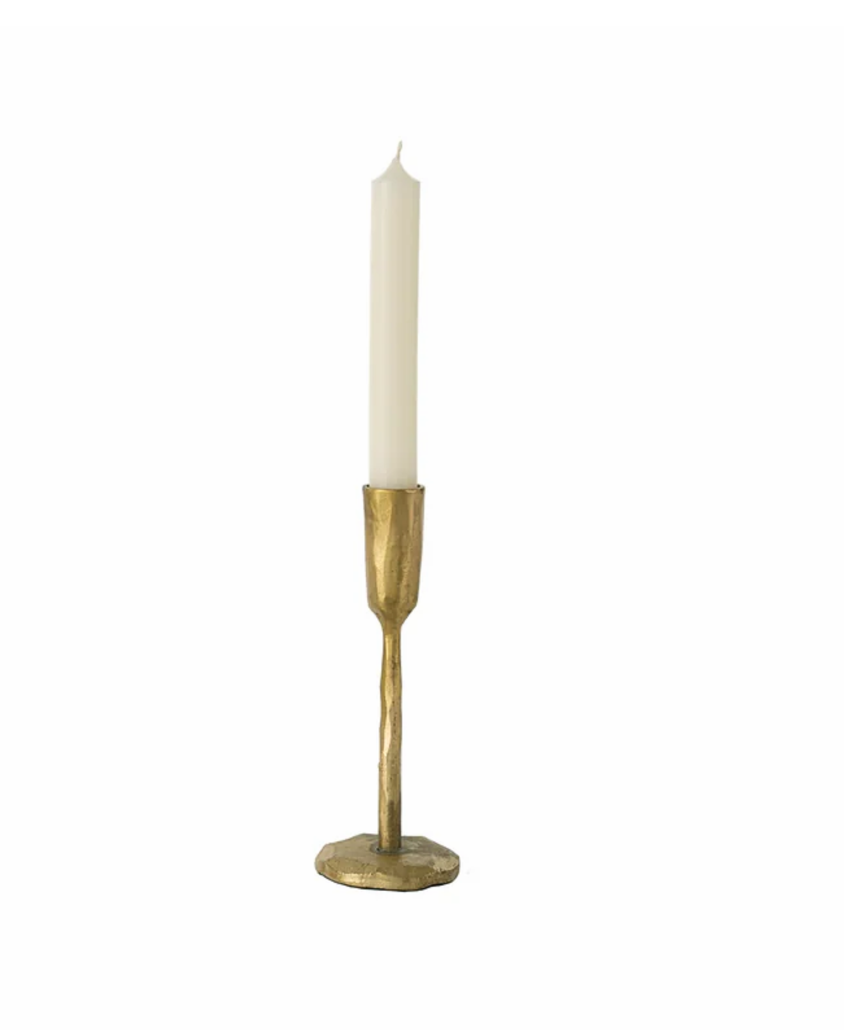 Luna Forged Candlestick Gold - Small
