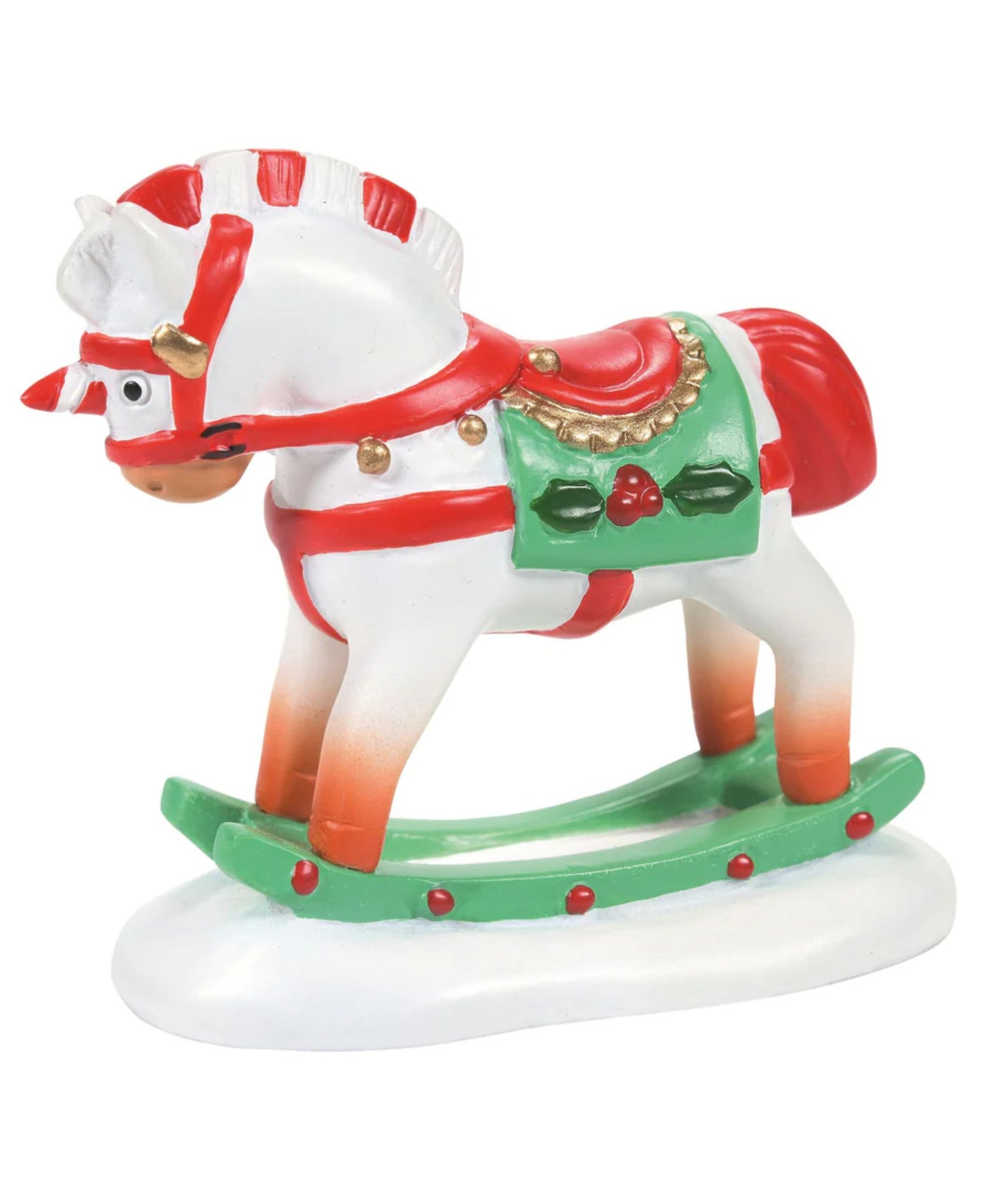 Department 56 Village Accessories Candy Cane Rocking Horse