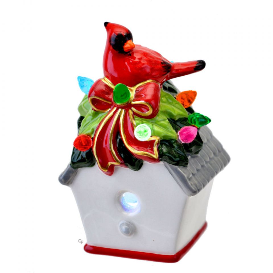 Mini Shimmer - Cardinal Birdhouse