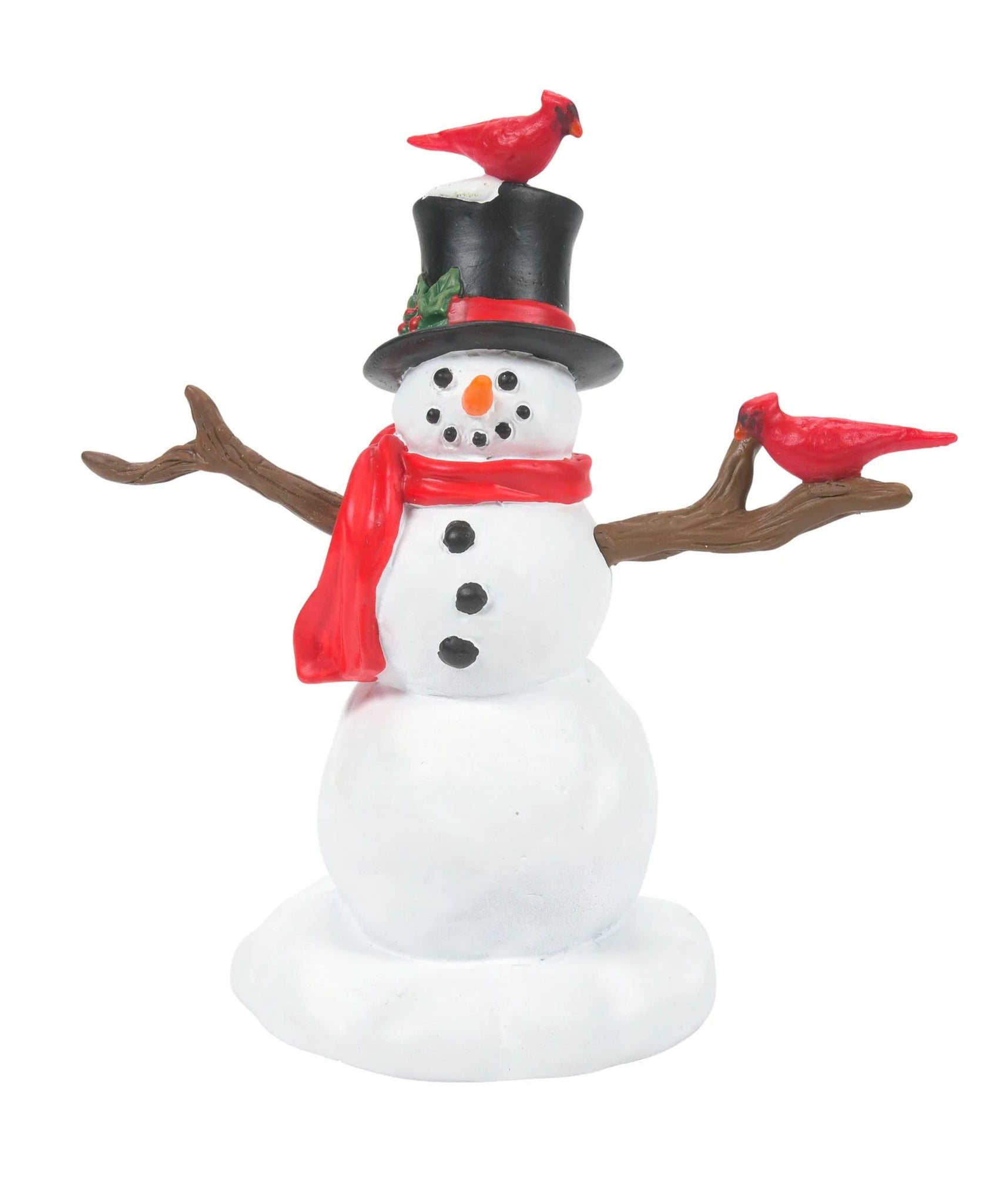 Department 56 Village Accessories Cardinal Christmas Snowman