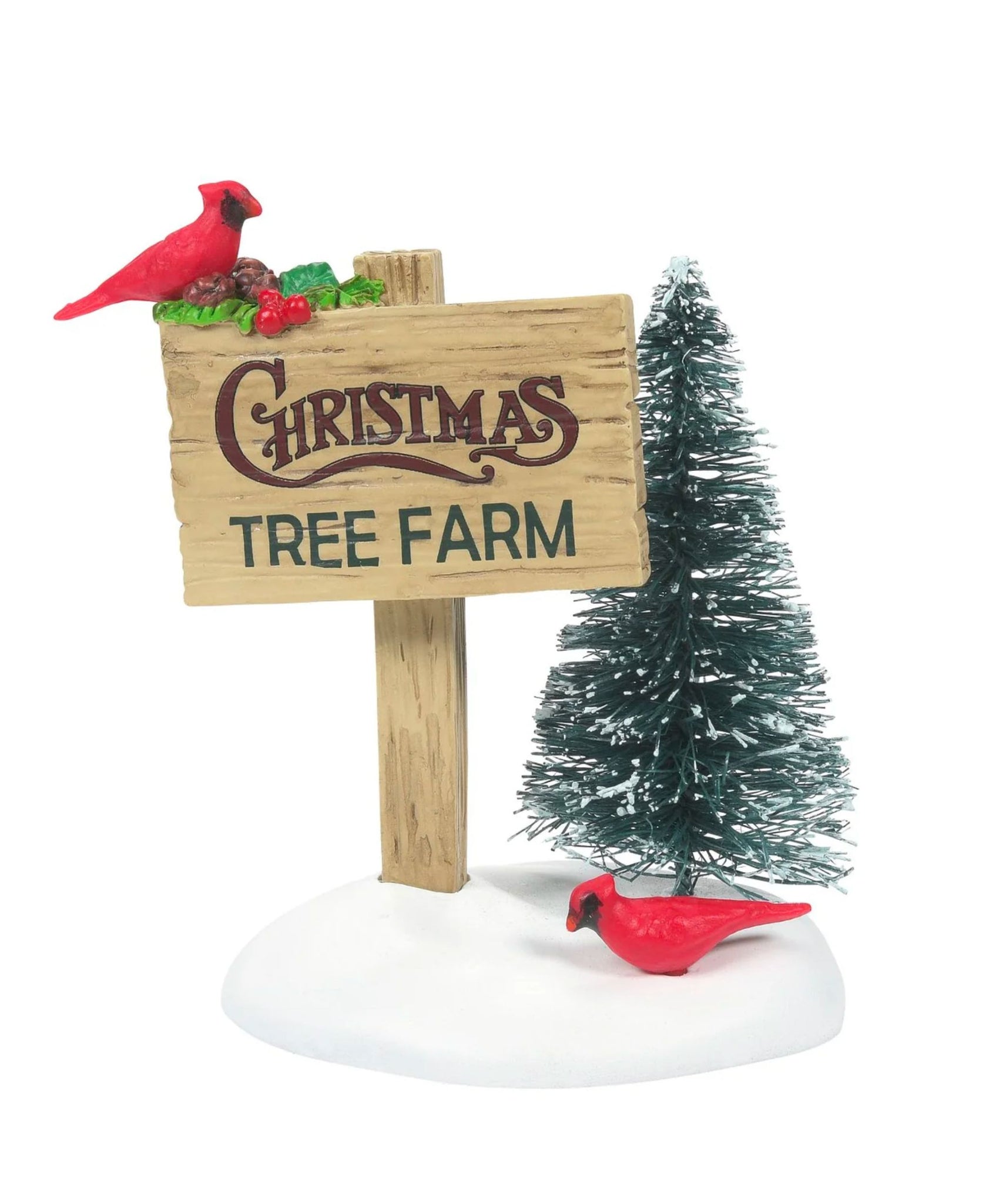 Department 56 Village Accessories Cardinal Christmas Sign