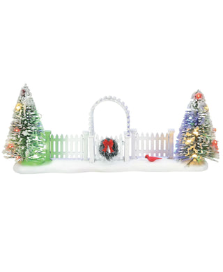 Department 56 Village Accessories Cardinal Christmas Gate