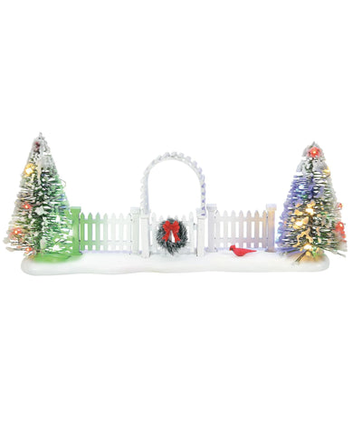 Department 56 Village Accessories Cardinal Christmas Gate