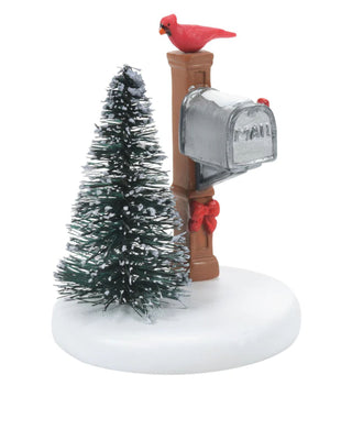 Department 56 Village Accessories Cardinal Christmas Mailbox