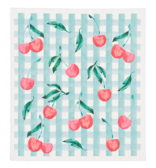 Cherry Reusable Dish Cloth