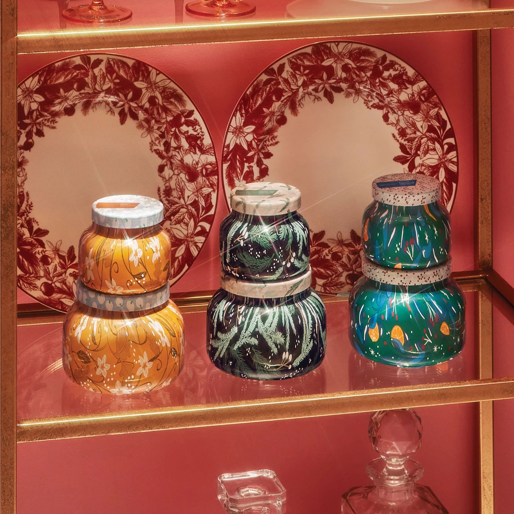 Capri Blue  - Volcano Holiday Pattern Play Petite Jar Candle, 8 oz.