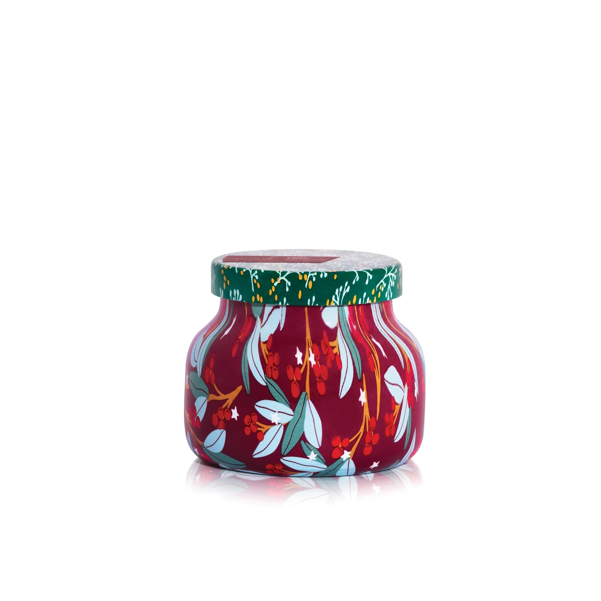 Capri Blue  - Tinsel & Spice Holiday Pattern Play Petite Jar Candle, 8 oz.
