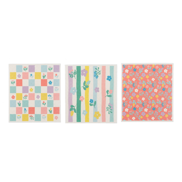 Floral Reusable Dish Cloth
