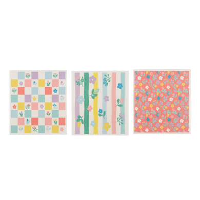Floral Reusable Dish Cloth