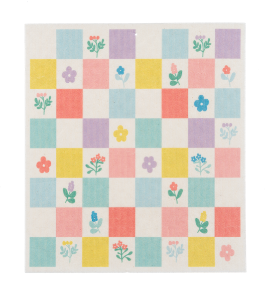 Floral Reusable Dish Cloth