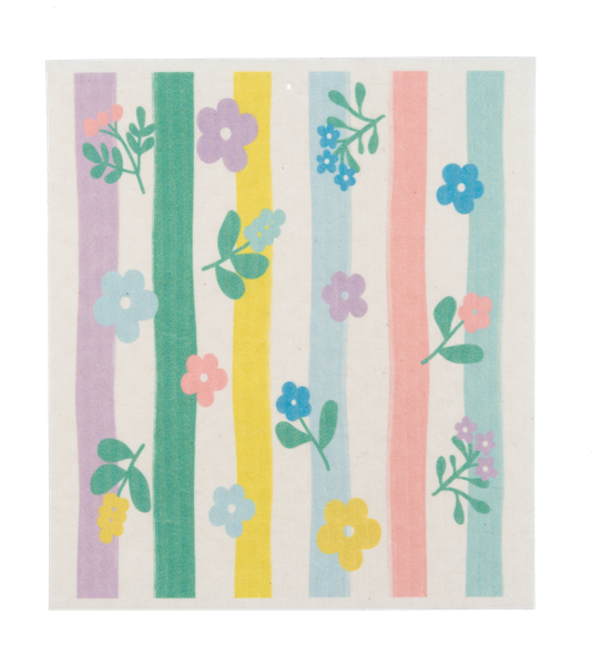 Floral Reusable Dish Cloth