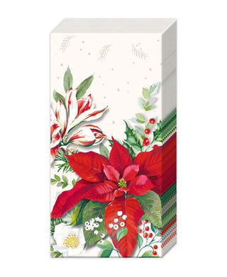 IHR Christmas Florals White Pocket Tissues
