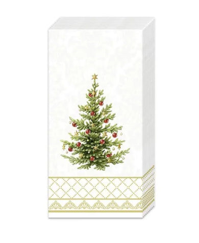 IHR Classic Christmas Tree Gold Pocket Tissues