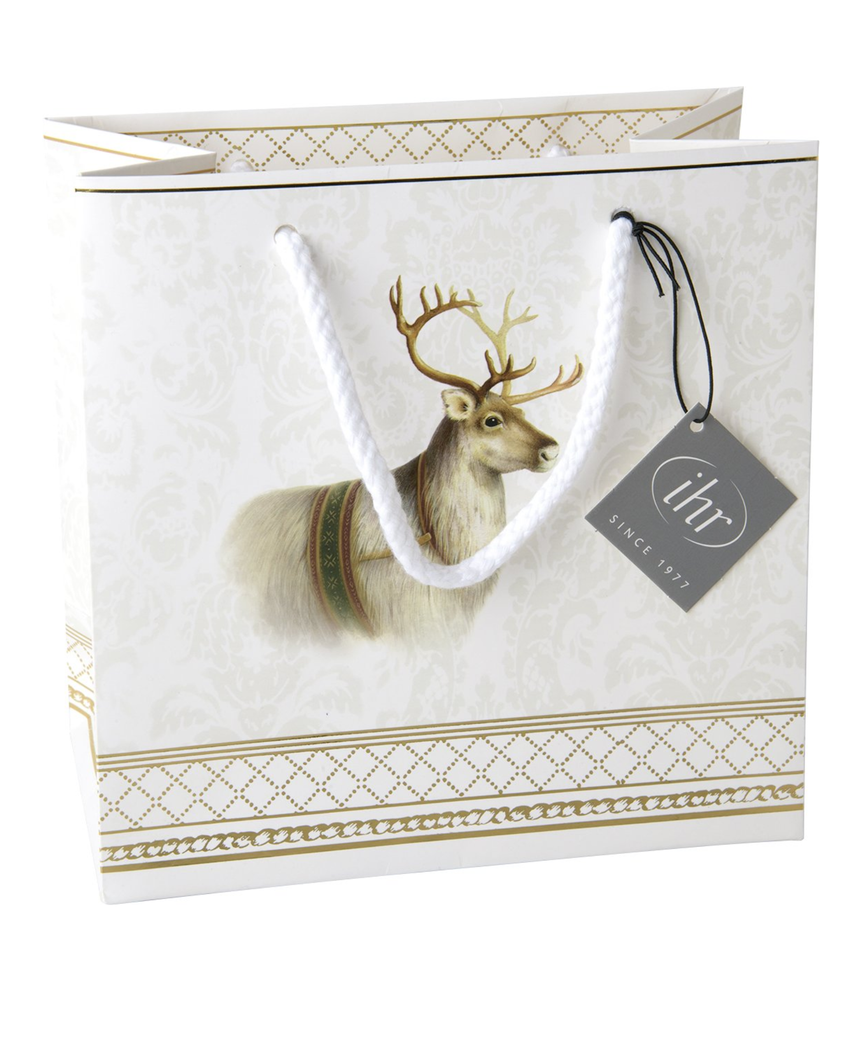 IHR Classic Christmas Reindeer Gift Bag