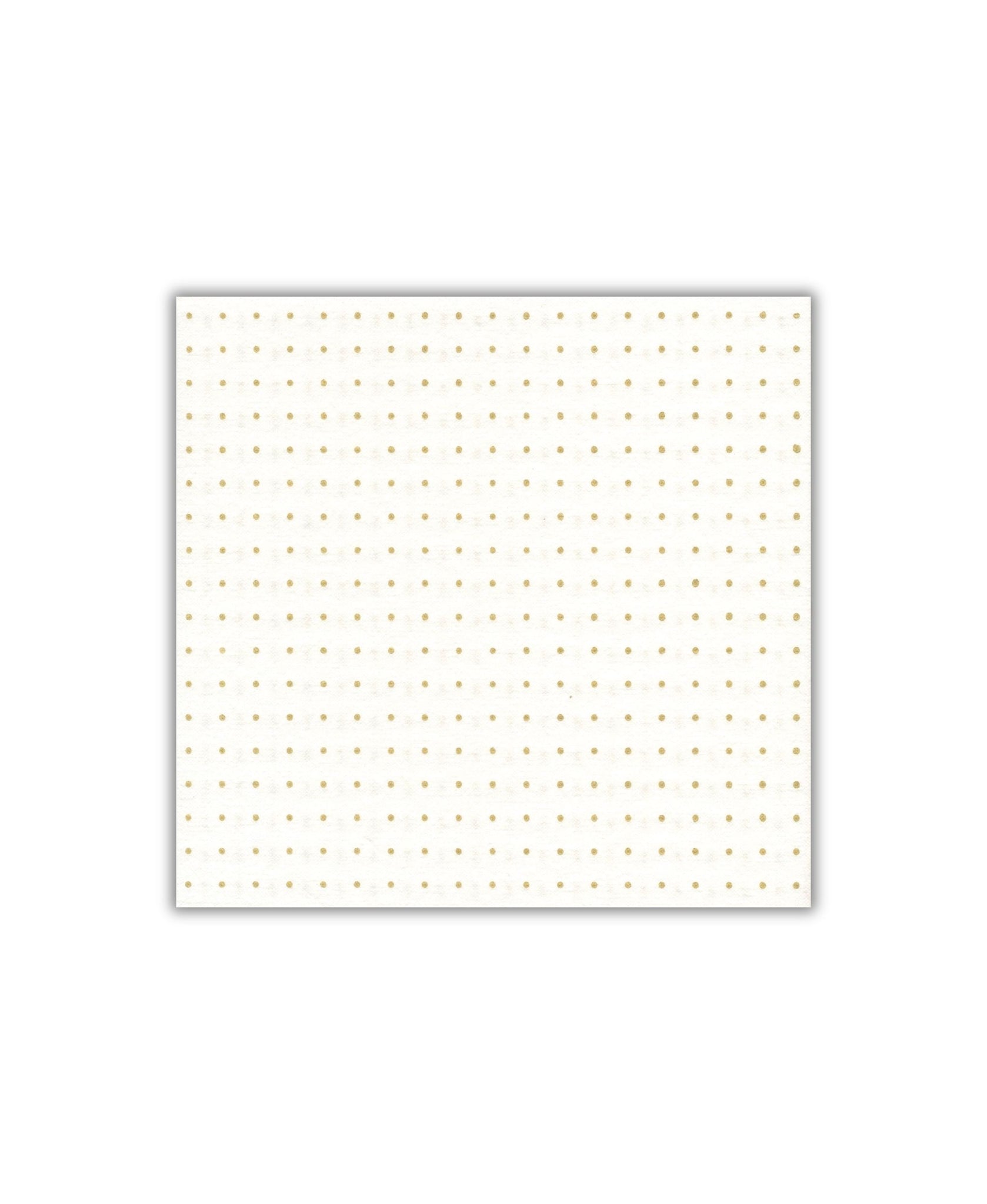 Old Country Design Paviot Cosmos White/Gold Cocktail Napkin