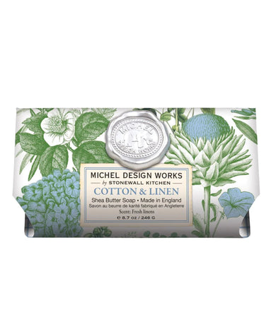 Michel Design Works Cotton and Linen Large Bath Soap Bar