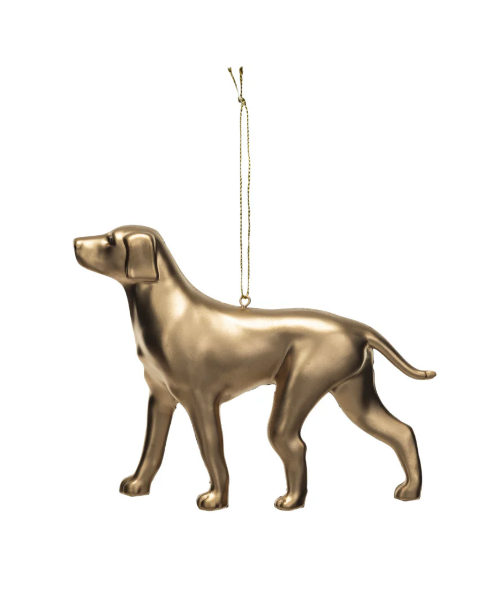 Gold Dog Ornament