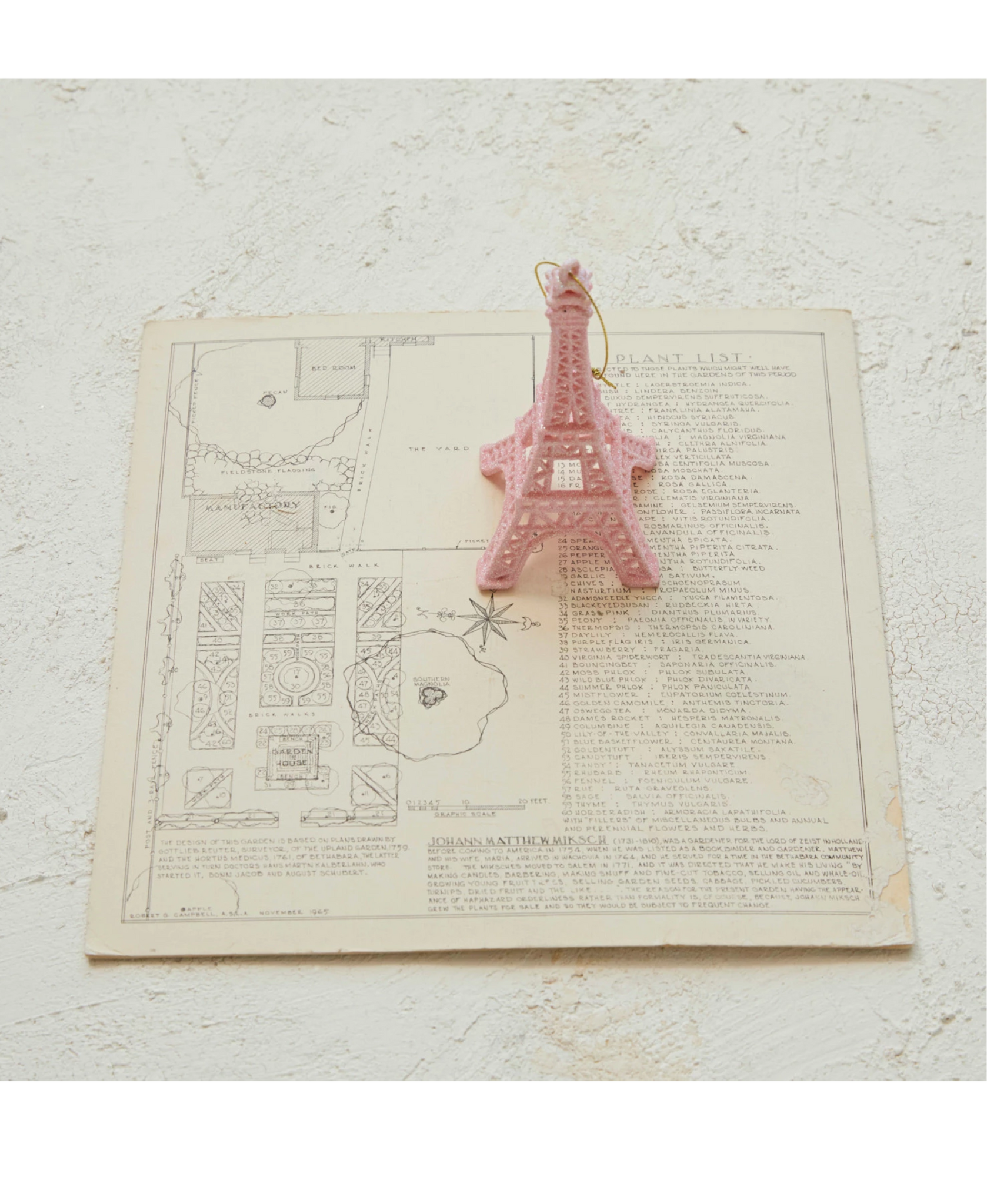 Plastic Eiffel Tower Ornament