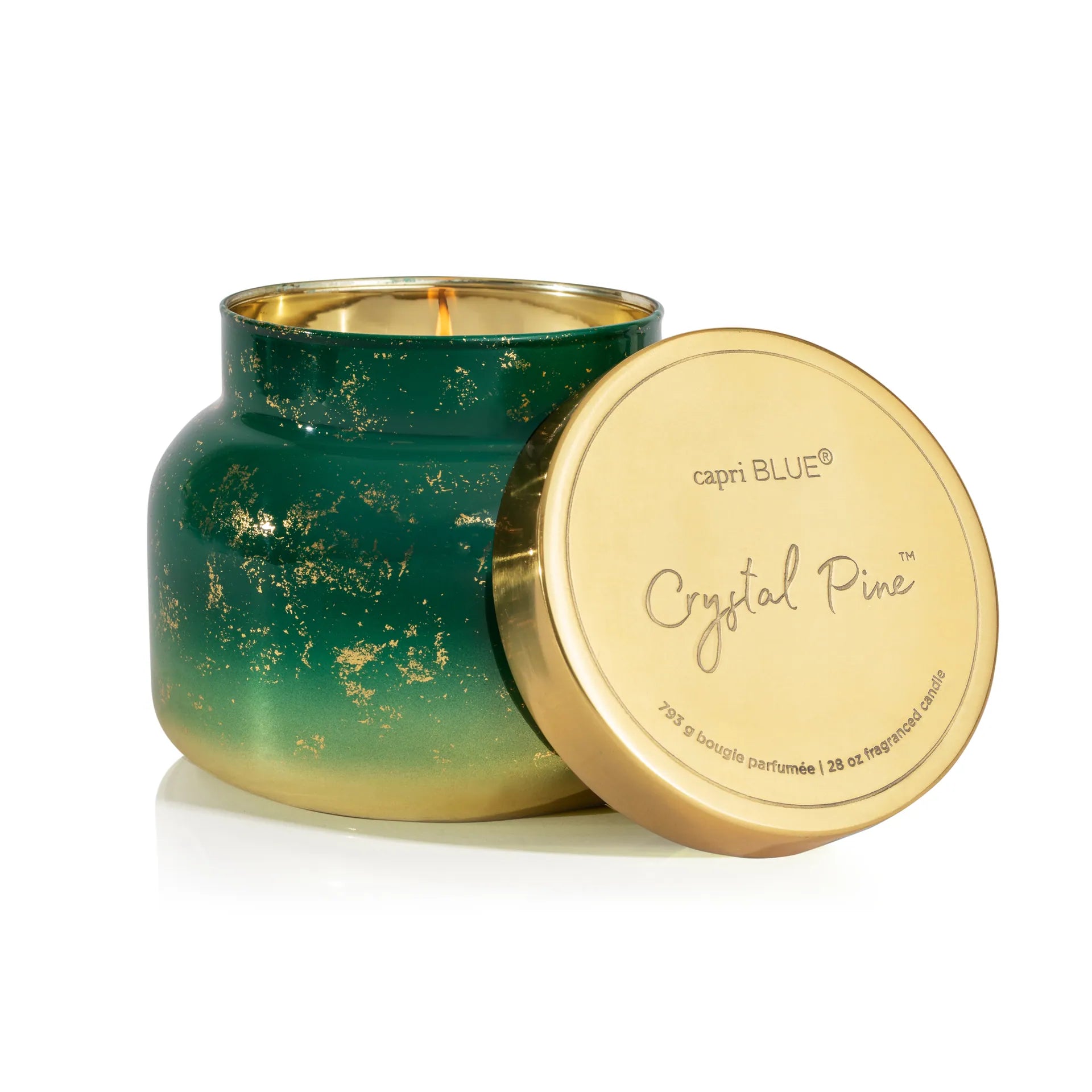 Capri Blue Crystal Pine Glimmer Oversized Jar Candle 28 oz.