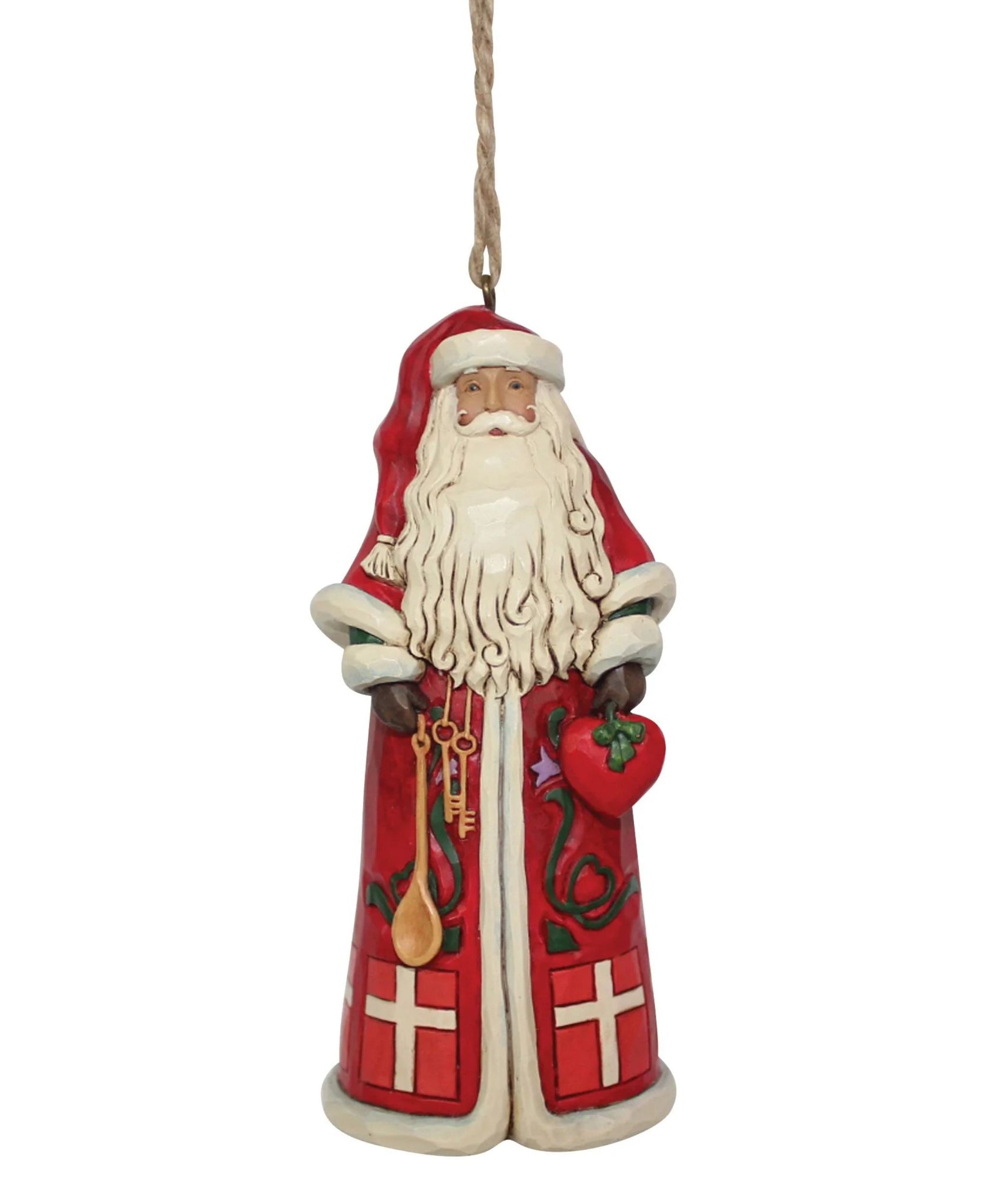 Jim Shore Santas Around The World: Danish Santa Ornament