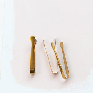 Stainless Steel Tongs - Gold Finish