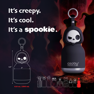 Asobu Spookies Mini Bestie Skeleton Water Bottle Bag Charm