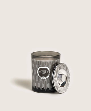 Evanescence Gray Mystic Leather Candle - Maison Berger