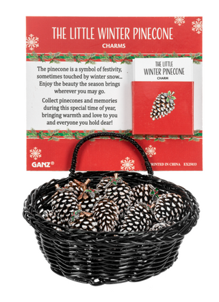 The Little Winter Pinecone Charms