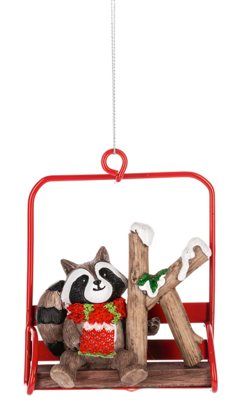 Ski Lift Monogram Ornament