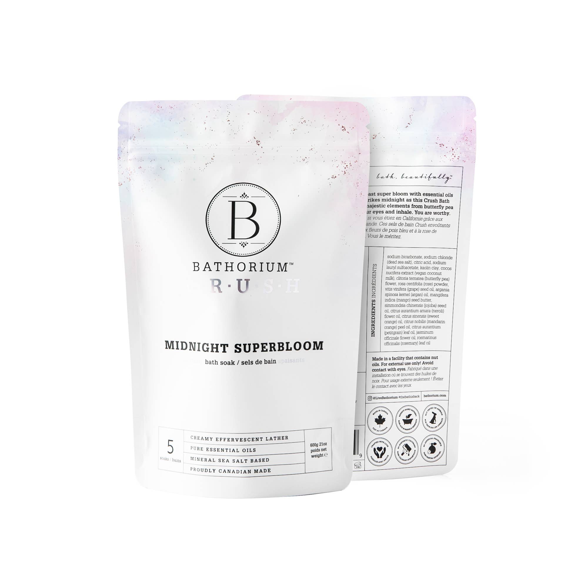 Bathorium Midnight Superbloom Crush Bath Soak 600g