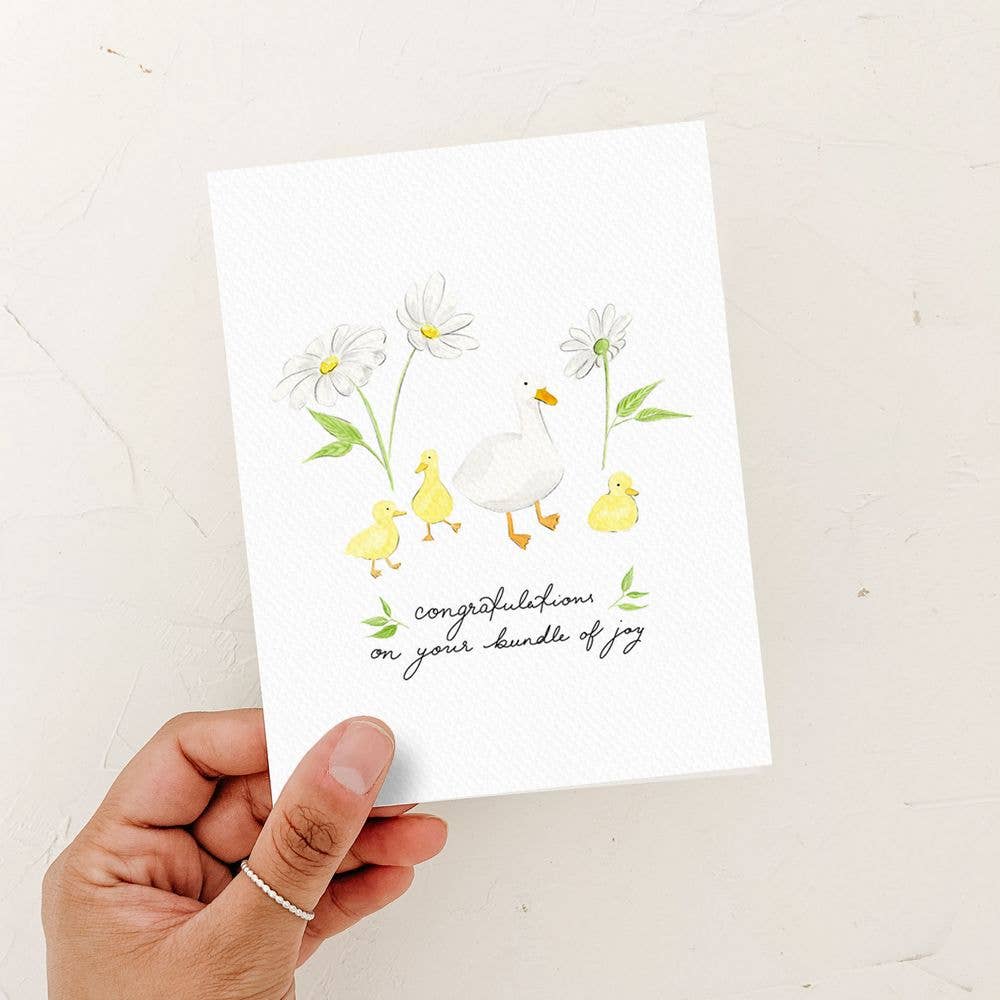 Congratulations on your Bundle of joy Baby Card Blank
