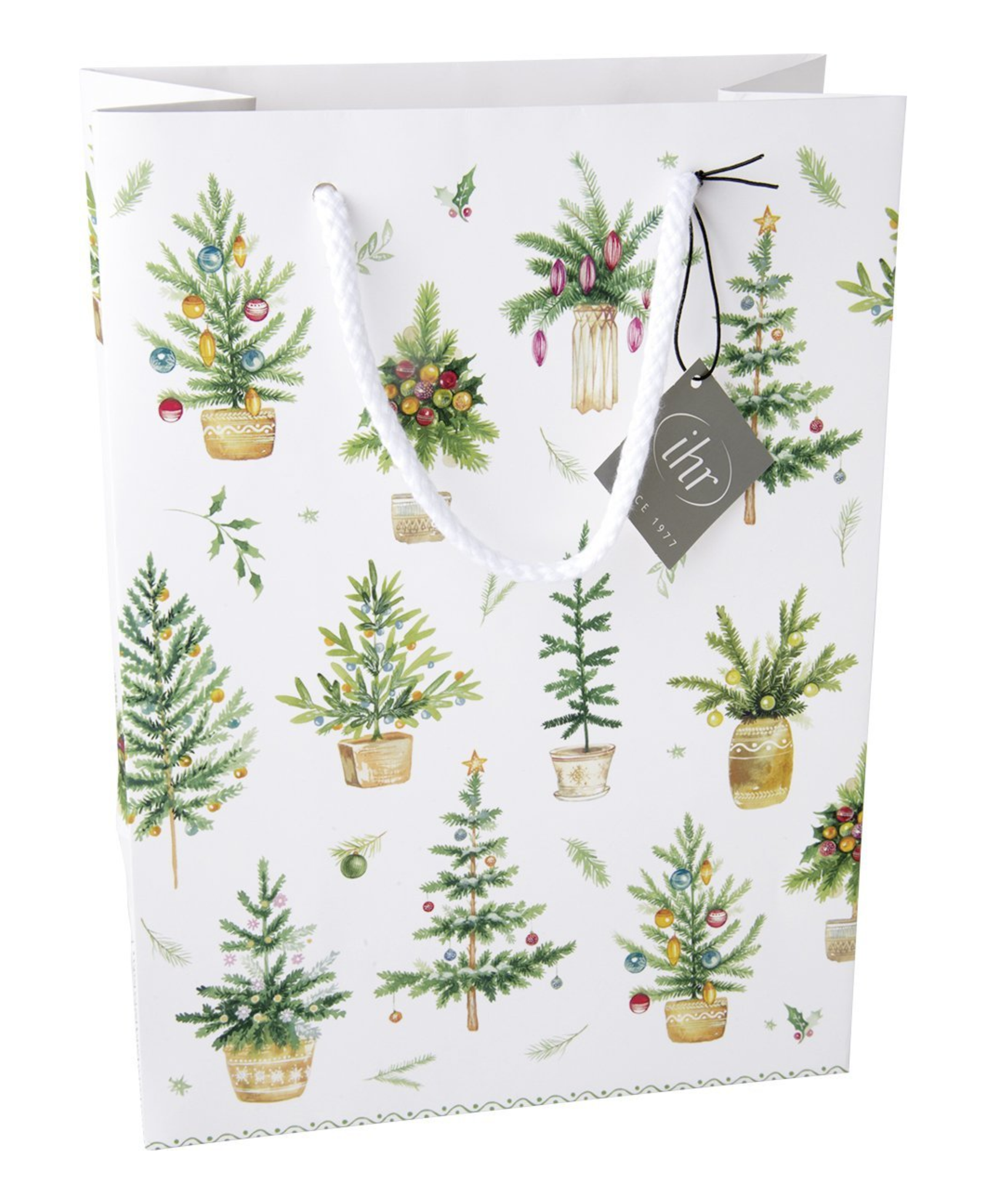 IHR Festive Holidays Green Gift Bag