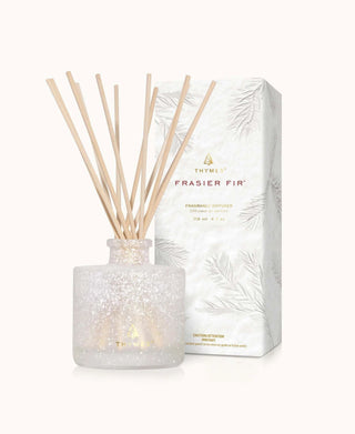 Thymes Frasier Fir Flocked Petite Reed Diffuser