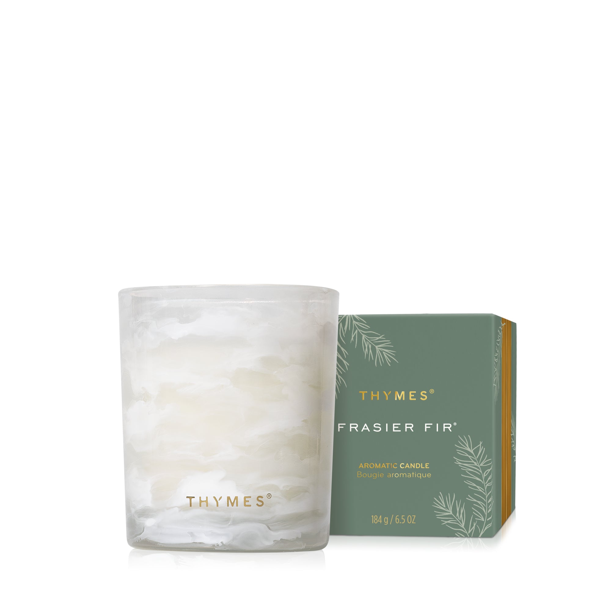 Thymes Frasier Fir Tidings Poured Candle 6.5oz