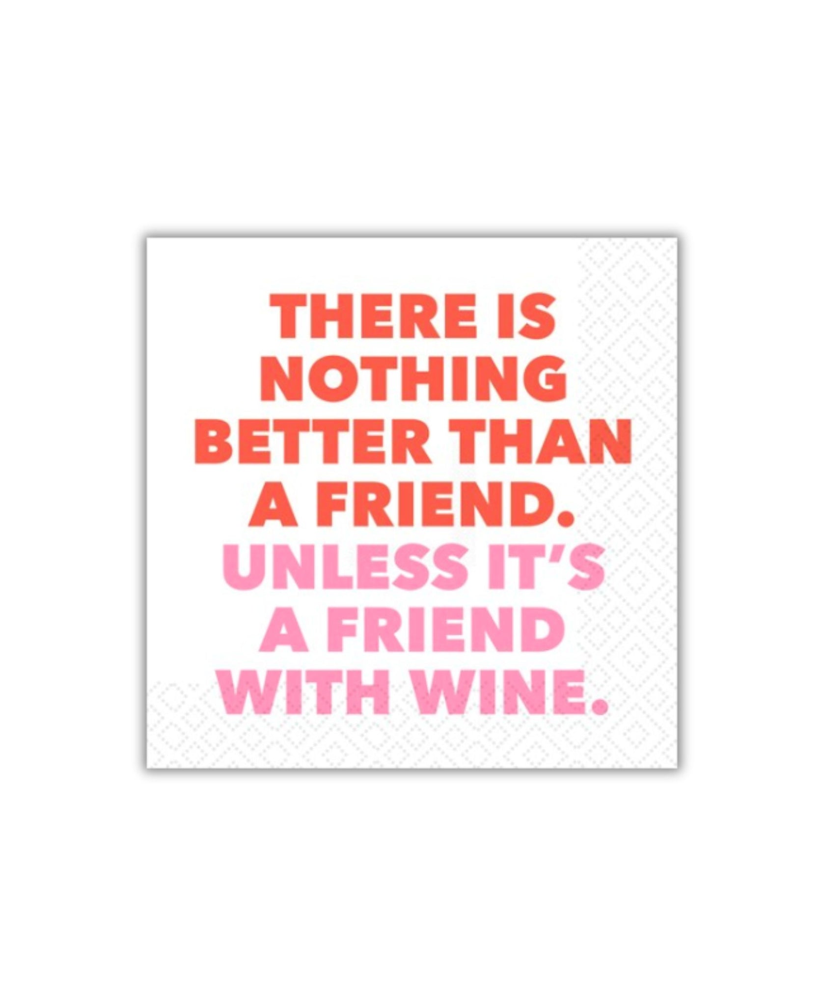 Quip Friends with Wine Cocktail Napkin